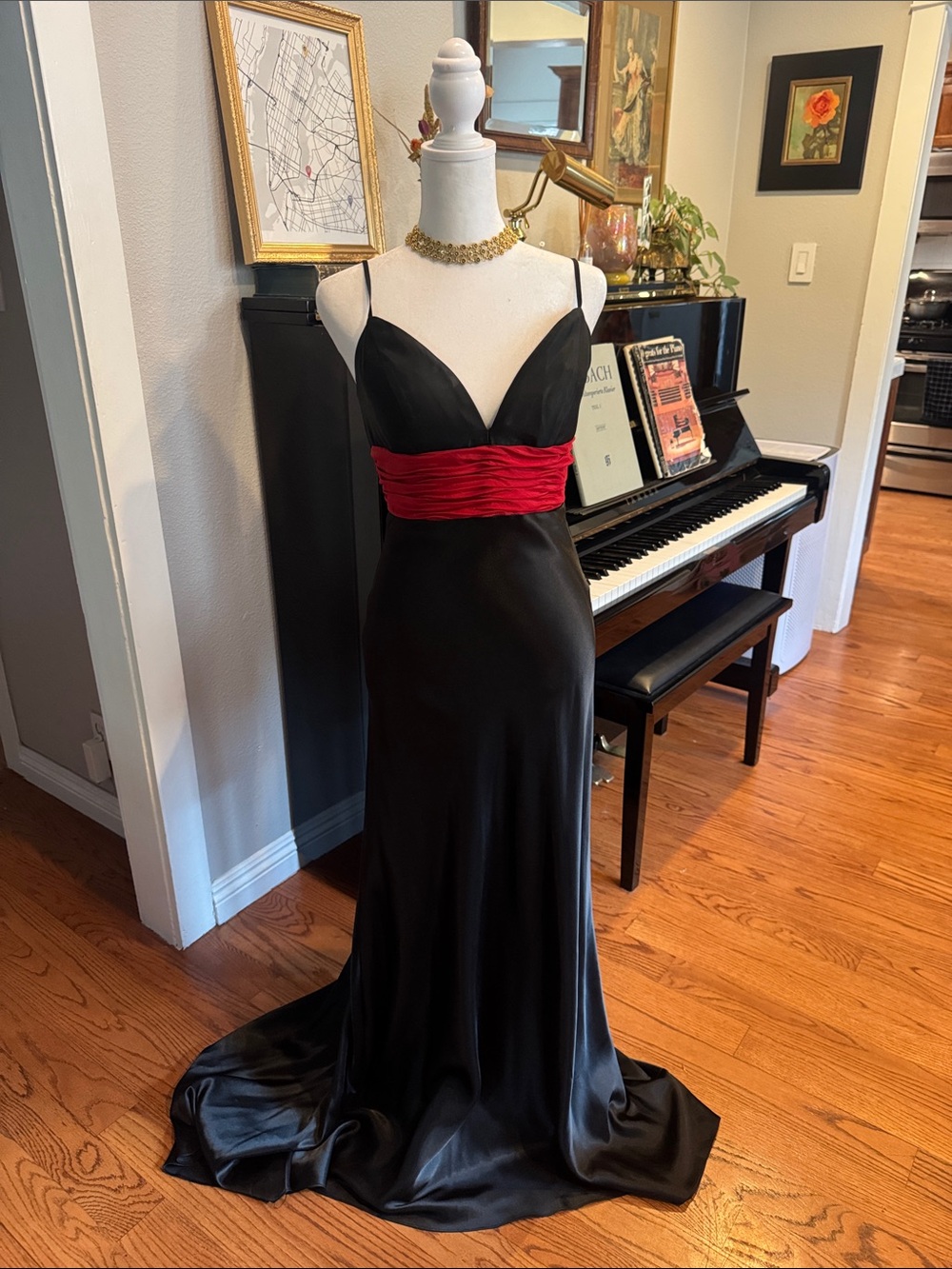 Vintage silk Jovani gown